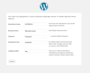 WordPress-Installation konfigurieren