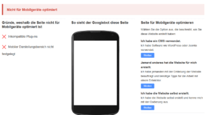 Tool Check für das Google Mobile Update
