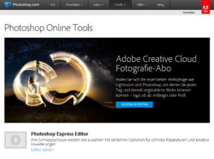 Abbildung: Photoshop Express Editor