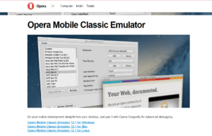 Abbildung_Opera Mobile Classic Emulator