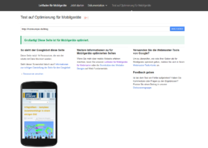Googles Mobile Test