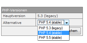 PHP-Vers-Install