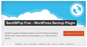 Abbildung - WordPress Backup Plugin