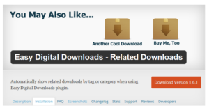 Abbildung_Easy Digital Downloads - Related Downloads