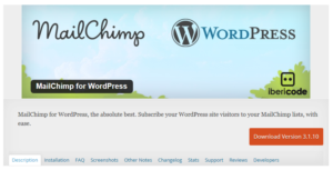 Abbildung - MailChimp for WordPress — WordPress Plugins