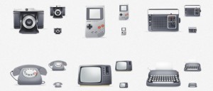 Old School Icon Set