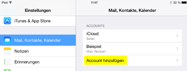 webmail iphone einrichten online